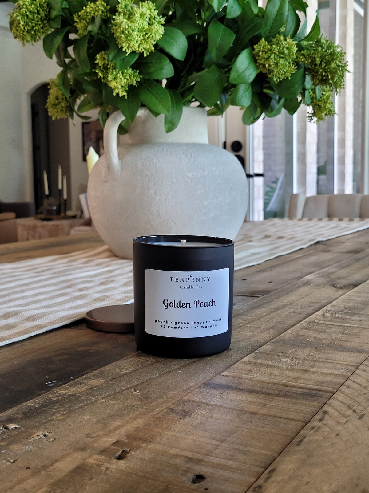 Golden Peach Candle Tumbler