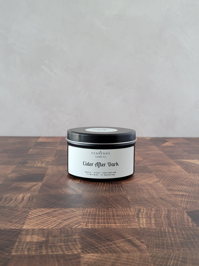 Cider After Dark Candle Tin