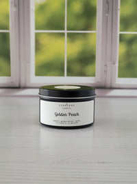 Golden Peach Candle Tin