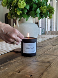Golden Peach Candle Tumbler